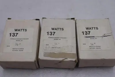 WATTS FLUIDAIR 137 POROUS BRONZE STAINER M1 1/4IN STOCK #K-2139