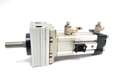 Used SMC Pneumatic Rotary Actuator Cylinder 32mm Size 15mm Stroke Rotary Actuators Michigan US | Maverick Industrial Sales #1389729