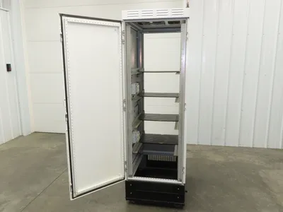 Hoffman Electrical Enclosure Server Rack Cabinet 19" ID Wide Air Cooled 76" H