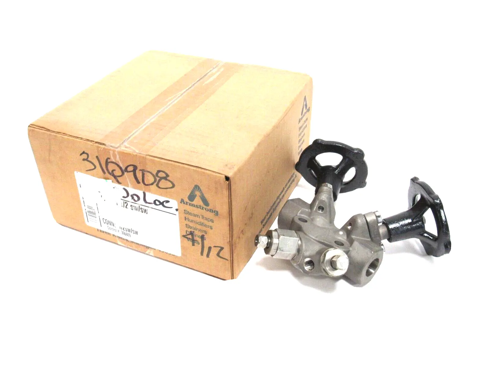 NEW ARMSTRONG D4977 STEAM TRAP VALVE STATION 1/2" TVS4000