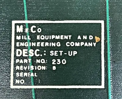USED MILL EQUIPMENT 230