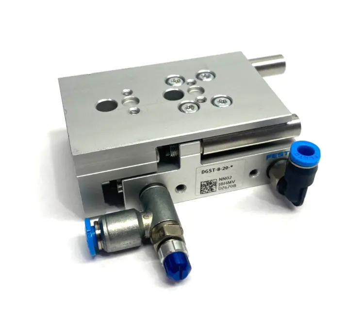 Used FESTO PNEUMATIC MINI SLIDE ACTUATOR 8MM PISTON 20MM STROKE 8085111 Linear Actuators | Maverick Industrial Sales #1103207