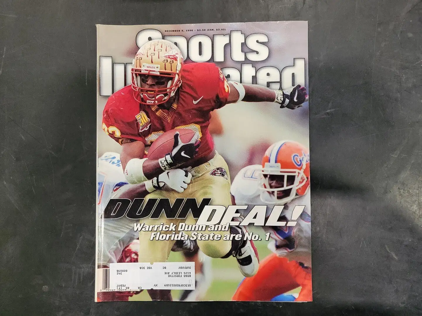 USED SPORTS ILLUSTRATED DECEMBER 9, 1996