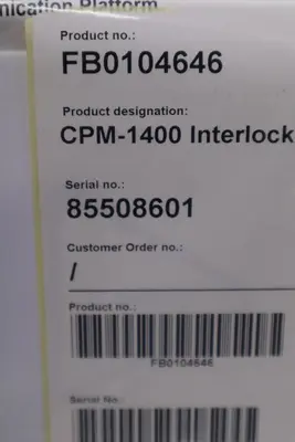 BTG CPM-1400 PH/Q0/M1/S2/H3/C10/R15 CONSISTENCY TRANSMITTER - NEW - STOCK 3827CC