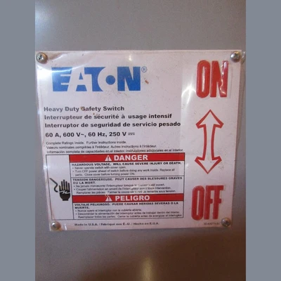 Eaton 60 Amp Fusible Disconnect