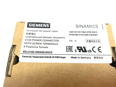 New | in-Stock Siemens SINAMICS S120 Power Connector for Cable C-/D-TYPE Terminal Blocks Michigan US | Maverick Industrial Sales #1474005