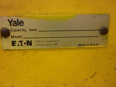 USED YALE HOISTS D-190402