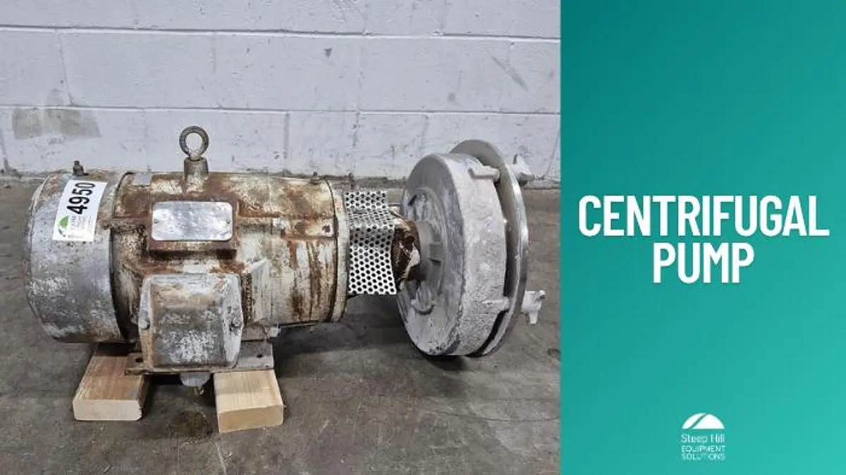 SS Centrifugal Pump with 10 HP Motor