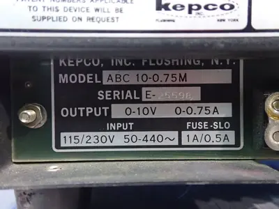 Used KEPCO ABC 100.75M DC Power Supplies Ohio US | HGR 24 #895407