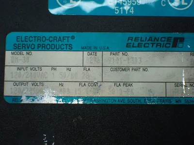 USED RELIANCE ELECTRIC 91011303