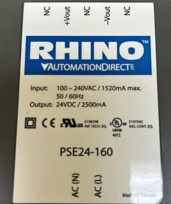 Used RHINO PSE24-160 Miscellaneous Equipment (Electrical & Power) Ohio US | Surplus Asset Holdings #1235020