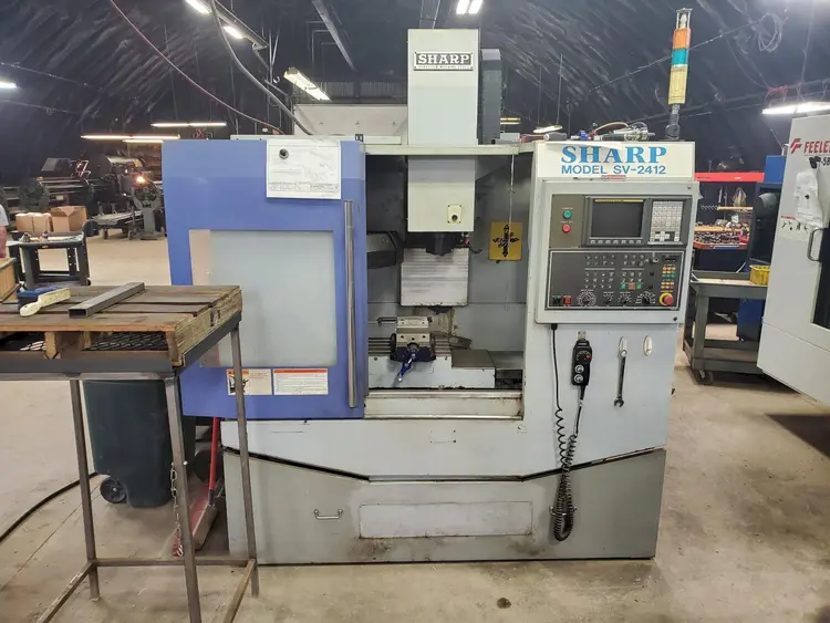Used 2006 SHARP SV-2412 Vertical Machining Centers Illinois US | BLUMBERG MACHINERY COMPANY #396735