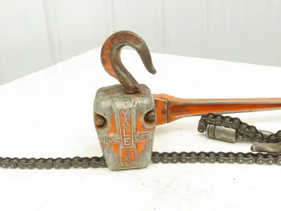 Yale AG2 Pull Lift Chain Hoist Come A Long #50 Roller Chain 5' Length to Hook