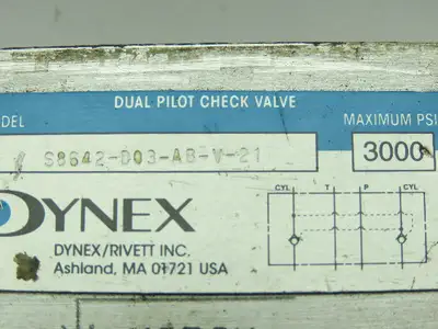 Dynex S8642-D03-AB-V-21 Hydraulic Dual Check Sandwich Valve 12GPM  3000 PSI D03