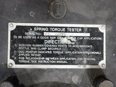 Sequre Pak Spring Torque Tester
