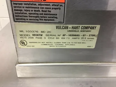 USED Vulcan VEC6TW.