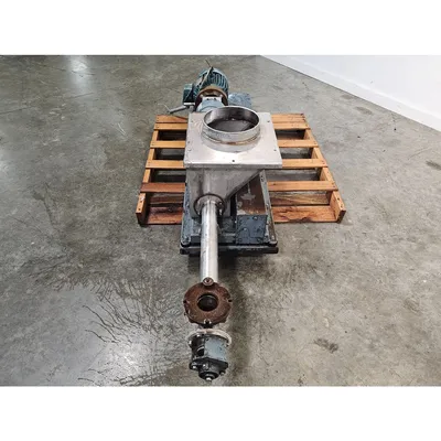 Used 2" Dia. Stainless Steel Vibra Screw Inc Volumetric Feeder