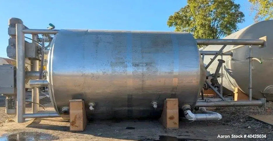 Used DCI Twin Motion Kettle, 3,000 Gallon | 316 Stainless Steel | Jacketed 150 PSI | Twin Agitators with Scrapers | Built 2007 | NB# 6749