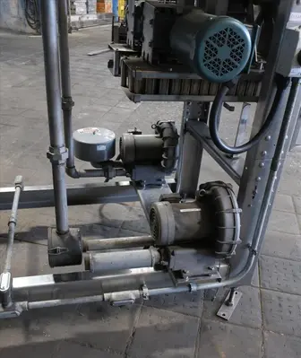 SPC8370  Can and Bottle Cleaning Machine Nercon air type bottle cleaner up-swing gripper air rinser lowerator, up to 125 fpm, Stainless Steel