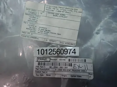 Used FANUC NE2046980001 Cable & Wire Ohio US | HGR 24 #1020172