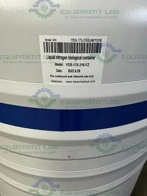USED HAIER BIOMEDICAL YDS-175-216-FZ SMART LIQUID NITROGEN CONTAINER/ TANK, 175L