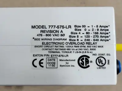 NEW EATON CUTLER-HAMMER E777-575-LR