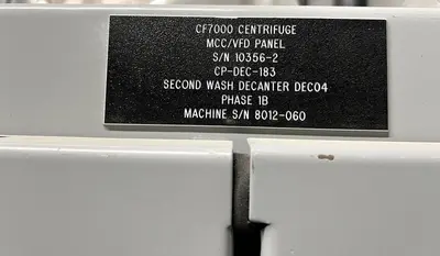 (4) GEA Westfalia ProteinMaster CF 7000 sanitary tricanter centrifuges, 316SS.
