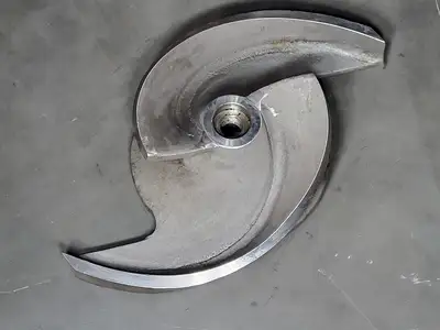 Pump Impeller, 6x8-18, 2 Vane, 316SS, 53106-1