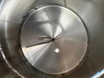 Tank, 1,500 Gallon, Stainless Steel, Vertical, Cherry-Burrell, #5991377