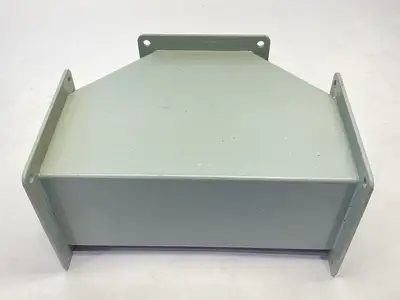 USED HOFFMAN WIREWAY TEE FEED-THROUGH 4" X 4" GRAY STEEL