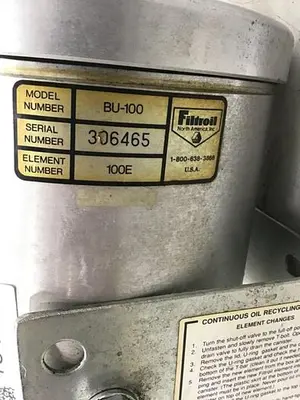 USED FILTROIL BU-100
