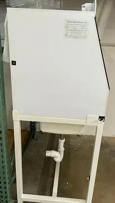 E.L. Mustee & Sons inc CHEMICAL SAFE POLYBENCH WUAL SINKS WITH SPRAYER AND YELLO