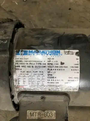 BILT-RITE 35ASC1430R 1-1/2HP Gear Drive / Speed Reducer 30:1 3PH TEFC