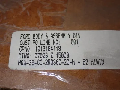 New | in-Stock HIWIN HGW35CC2R036020H + E2 Tooling & Accessories (Other) Ohio US | HGR 24 #1132824