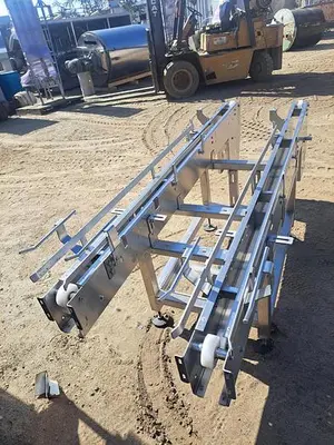 Conveyor, Trans Automation Technologies, 3.5" x 7', Stainless Steel, Dual Lane, #5512923