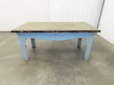 Vintage Precision Steel Welding Layout Table 72x36" Cast Iron 1-11/16" Thick Top
