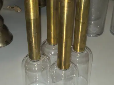 Lot of (4) Bud Vase - Zoya by Accent Décor 2 3/4" x 12 1/2"
