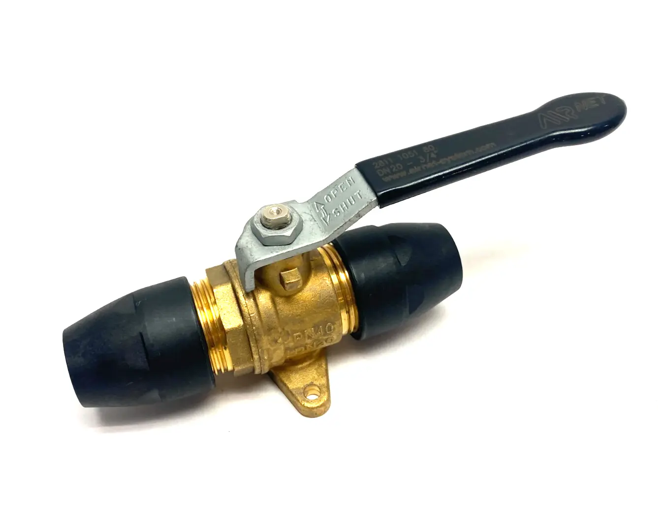 USED AIRTEC BALL VALVE 3/4" 20MM AIR  PIPE TO 3/4" 20MM AIR PIPE
