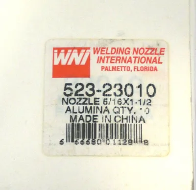 20 NEW WELDING NOZZLE INTERNATIONAL 523-23010 NOZZLES 52323010