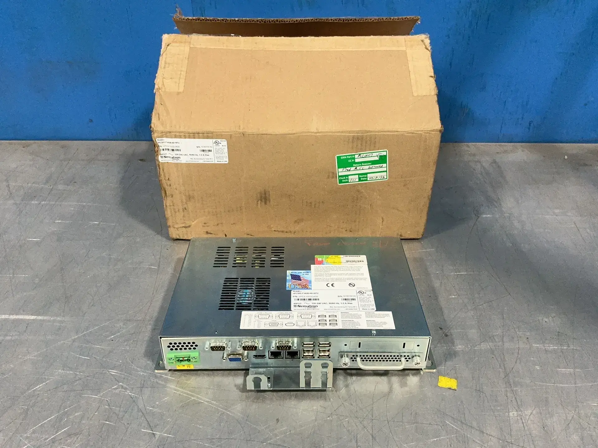 Used NEMATRON NPC37410UA00 / NPC300I74GBHDW7U Automation Control (HMI) Ohio US | HGR 24 #1321550