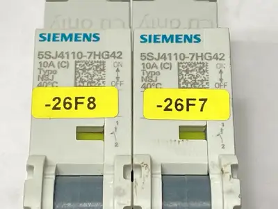 5SJ4110-7HG42 | Siemens  Circuit Breaker 1P 10A 277/489V LOT OF 2 - Used