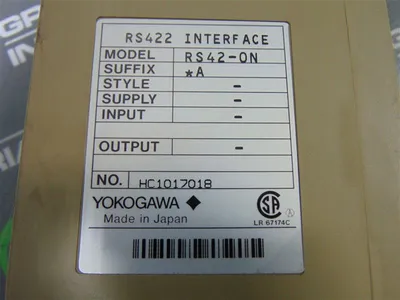 Yokogawa RS42-ON RS422 Interface Module RS42-ON Used