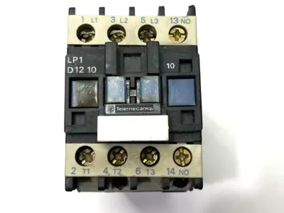 USED TELEMECANIQUE CONTACTOR 3-PHASE 600V 25A METAL DIN LATCH