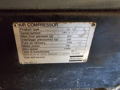 Used Atlas Copco _UNKNOWN_ Misc Industrial Equipment South Carolina US | ISP Equipment Group #1319041