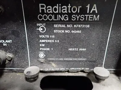 Used MILLER RADIATOR 1A Welding Machinery (Other) Ohio US | HGR 24 #1266329