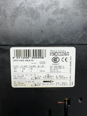 SIEMENS 3RV1042-4KA10 Electrical/PLC/Automation | ESS Industrial Equipment Sales (7)