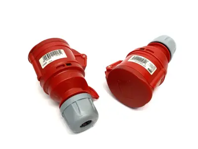 USED PCE SOCKET PLUG CEE-CONNECTOR 16A 5P 6H IP44 SHARK