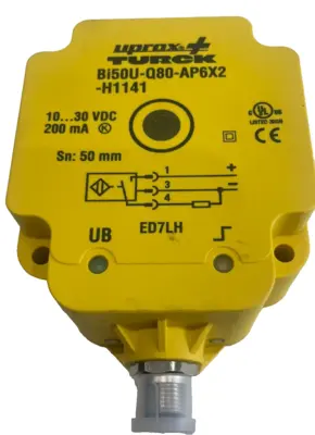 NEW TURCK BI50U-Q80-AP6X2-H1141 SENSOR 10-30VDC BI50UQ80AP6X2-H1141