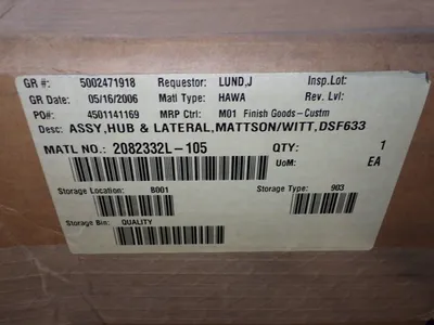 Lateral Hub Assembly - 2082332l-105