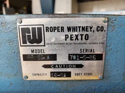 Used PEXTO PH 52-A Power Squaring Shears (Gauge) Minnesota US | INTER-PLANT SALES #1292229